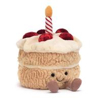 Jellycat Birthday Cake 12cm x 12cm x 16cm Amuse-Belle - Large (length) (height) oranžinė