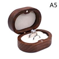 Rustic Wedding Ring Box Wedding Valentine Engagement Anniversary Ceremony Jewelry Ring Holder gray