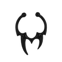 Gothic Horn Nose Clip Non Piercing Fake Nose Ring Non Perforation Body Jewelry