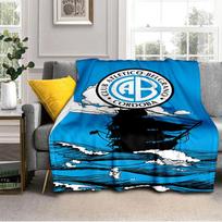 Atletico Belgrano Crest Blanket Outdoor Flannel Blanket for Camping, Hiking, Garden Parties, Picnic Essentials,gift for family and friends 75x90cm