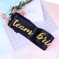 6Pcs Bride To Be Sash Team Bride Satin Sash Hen Night Bridal Shower Party Decor 6pcs