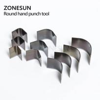 ZONESUN 10pcs/lot Leather Wallet Bag Corner Round Punching Tool Handmade Belt Round Cut Sets DIY Leather Braclect Corner Punch 10pcs per lot