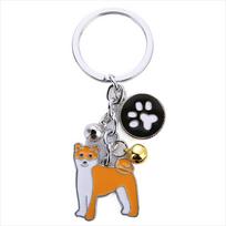 White Husky Golden Retriever Enamel Maltese Pet Keyring Dog Keychain Dog Pendant Pet Keychain Akita