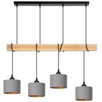 Lampa tornado am4pb szary-złoty buk