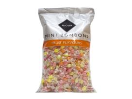 Mini vaisiniai kieti saldainiai vaisių skonio 1kg - rioba