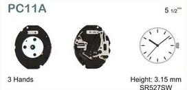 Mechanizm seiko pc11 5 1/2 x 6 3/4``` sc  quartz (319)