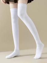 1 Pair Women Winter Warm Thigh High Socks Long Knit Thick Thermal Stockings Leg Warmers 35-39