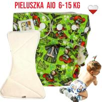 Pieluszka wielorazowa aio kieszonka bambus kot w butach  nappime