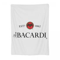 Fashionable Art Print Bacardi Rum Logo Blanket Fleece Throw Blanket Breathable Throw Blankets for Bedroom Throws Bedspread Quilt Size: 75*100cm, Weight: 230 GSM