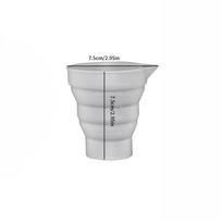 Daugkartinio naudojimo sulankstomas silikoninis matavimo puodelis Mix Cup Graduated Cup epoksidinės dervos DIY puodeliai Liejimo derva 100ml