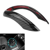 Car Interior Gear Shifter Knob Frame Cover Trim for Alfa Romeo Stelvio 2017 2018 Giulia 2016 2017 2018 Carbon gray