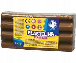 Plastelinas Astra 500g, rudos spalvos
