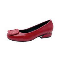 2024 Women Fashion Red Pu Leather Short Square Heel Pumps Lady Casual High Quality Sky Blue Comfort Office Shoes 35 vyno raudonos spalvos