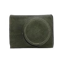 Camera Case for PowerShot V1 PU Leather Protective Cover with Detachable Adjustable Shoulder Strap žalia