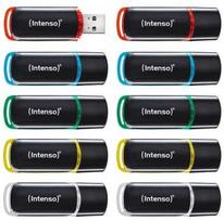 USB laikmena Pendrive Intenso Intenso 3511561 pamięć USB 8GB USB Typu-A 2.0 Czarny, Czerwony, Zielony, Przezroczysty, Żółty, Niebieski