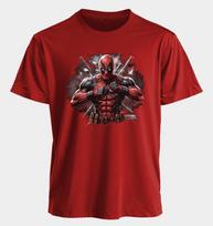 Men's and Women's T-shirts Deadpool Summer American Spring and Autumn Sports Fitness Oversized Fashionable Short-sleeved S