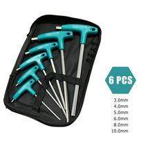 6/9 Pcs Allen Key Wrench Set Hexagon Screw Nuts Spanner Kits T Handle With Storage Bag CR-V Forged Household Repair Tools