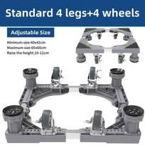 Universal Base Washing Machine Stand Lifting Fridge Base Multi-functional Adjustable Base for Dryer Refrigerator Washing Machine A