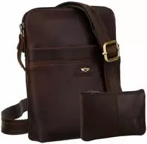 Vidutinė rankinė vyrams Peterson, ruda 6941