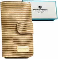 Vidutinė piniginė moterims Peterson, smėlio 2333