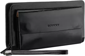 Vyriška delninė iš dirbtinės odos Rovicky, juoda AX25