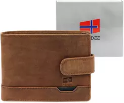 Vyriška odinė piniginė Nordee HJORT N992L šviesiai ruda