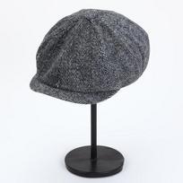 Retro Classic Gentlemen Forward Hat, Adjustable Casual Beret For Autumn And Winter Travel tamsiai pilka spalva
