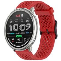 20m Silicone Strap for Amazfit Active 2 Band Sport Replaceable Bracelet for Amazfit GTS 4 mini 3 2 2e/Bip 3/3 Pro/Bip U Pro Band For other 20mm raudona