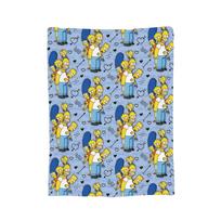 The S-Simpsons Family Cartoon Plush Blanket Funny Throw Blanket for Bed Sofa Couch 125*100cm Bedspread, 75x90cm