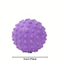 Trigger Point Massage Ball, Spiky Yoga Ball for Foot & Back, Muscle Relief Massager for Home Gym dramblio kaulas