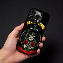 Band G-Guns N Roses Phone Case For iPhone17, 16,15,14,13,12 Pro Max Black Candy Matte Shockproof Cover iPhone16e