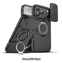 CAXITON Magnetic Ring Lens Protection Case for iPhone 17 AIR