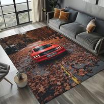 3D F-Ford Mustang lenktyninio automobilio motociklo kilimas svetainei, miegamajam, namų sofos dekoravimui, vaikiškas kilimas, neslystantis grindų kilimėlis 40cmX60cm
