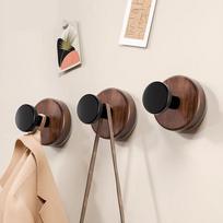 Jialifang Vintage Suction Cup Hooks, Door Back No-Drill Coat Hooks, Bathroom Wardrobe Hat Hooks, 4-Pack