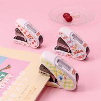 Effortless Stapler, Finance And Office Use with Built-In Staple Remover, Can Staple 2-32 Pages, Compatible with No.10 Staples, Water Drop Pudding