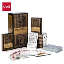 Deli Playing Cards, 10 Decks, Eco-Friendly Material, Durable Entertainment Cards, Gold Color