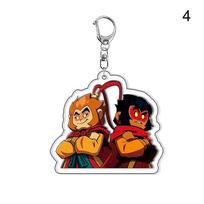 Chinese Action Game Black Myth Wukong Keychain Key Chain Ring For Bag Monkey King Sun Keyring Jewelry Gamer Fans Gaming Gift 4