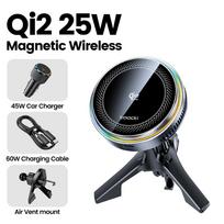 Toocki Qi2.2 25W Wireless Charger Magnetic Car Phone Holder TEC Cooling for iPhone 17 16 15 Samsung S26 S25 for Magsafe Charger Basic version