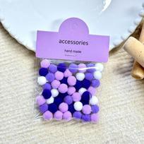 50Pcs Macaron Pom Pom Furry Balls 1Cm Colorful Pompones Soft Furball Handmade Crafts Supplies Diy Decoration Supplies A5