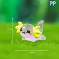 Luminous Hexagonal Dragon Ornament Mini Color Cartoon Doll Micro Landscape Decoration Miniature Toy Decorative Figurines violetinė