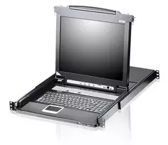 ATEN CL5708N - 1280 x 1024 pikselių - montuojamas į stelažą - 1U - juoda