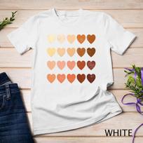 melanin hearts vintage valentines day gift distressed BLM Unisex T-shirt 8 3XL