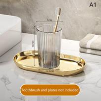 Acrylic Mouthwash Cup Toothbrush Bathroom Cup Light Luxury Style Bathroom Storage Accessories Toothbrush Holder A1