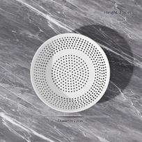 Non Toxic Plastic Steaming Tray High Temperature Resistant Hollow Drain Tray 1PC White for Home Restaurant Use 20cm