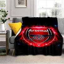 Arsenal Football Club Crest Blanket Outdoor Flannel Blanket for Camping, Hiking, Garden Parties, Picnic Essentials,gift for family and friends 75x90cm