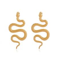 Sexy Snake Shaped Earrings Avant-garde Metal Earrings Animal Snake Stud Earrings  Party auksas