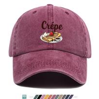 pc FrenchStyle Delicious Crepe Print Trucker Hat Comfortable and Breathable Stylish and Beautiful Cartoon Game Black Classi 1pc