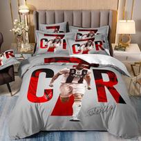Duvet Cover Luxurious Football Star Cri-stiano Ronaldo Printing Bedding Set Duvet Cover Bed Youth Kids Girl Boys Birthday Gift 200x200cm