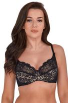 Gaia 534 chantal czarny ażur 75g biustonosz miękki