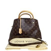 [Pre-Owned] Montaigne Monogram Canvas And Leather Tote Bag Medium - Very Good #7T795B ONE SIZE